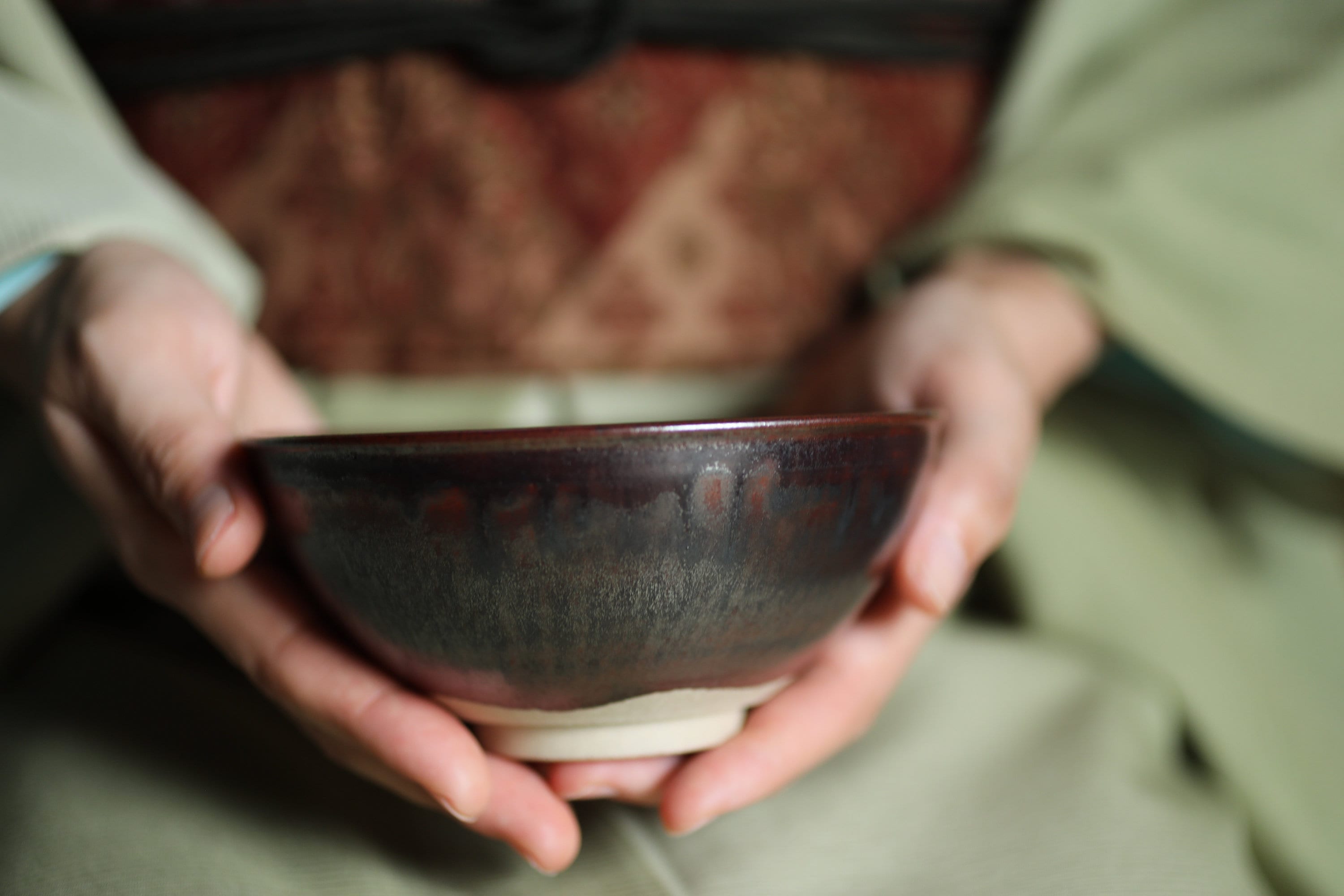 高取焼 抹茶碗 茶道具 アンティーク高取焼抹茶碗、銘入り茶道陶器、箱付き - Etsy 日本