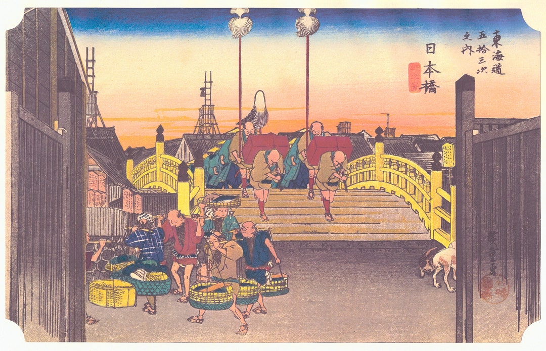 アンティーク　紙　木版(浮世絵) 35.5×24.5cm版上に落款有 Yahoo!オークション - 時代物 木版画 浮世絵 和紙 春画本 艶画