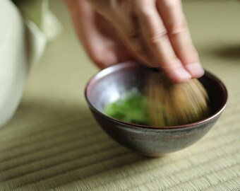 アンティーク高取焼抹茶碗、銘入り茶道陶器、箱付き - Etsy 日本