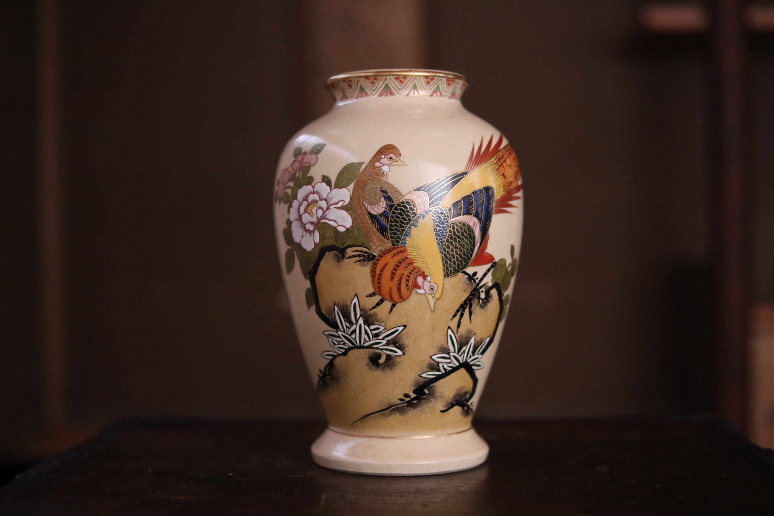 Lot De 2 Vases Japonais Ikebana Vintage - Années 90, Céramique Jaune Et Blanc - Déco Asiatique Rétro