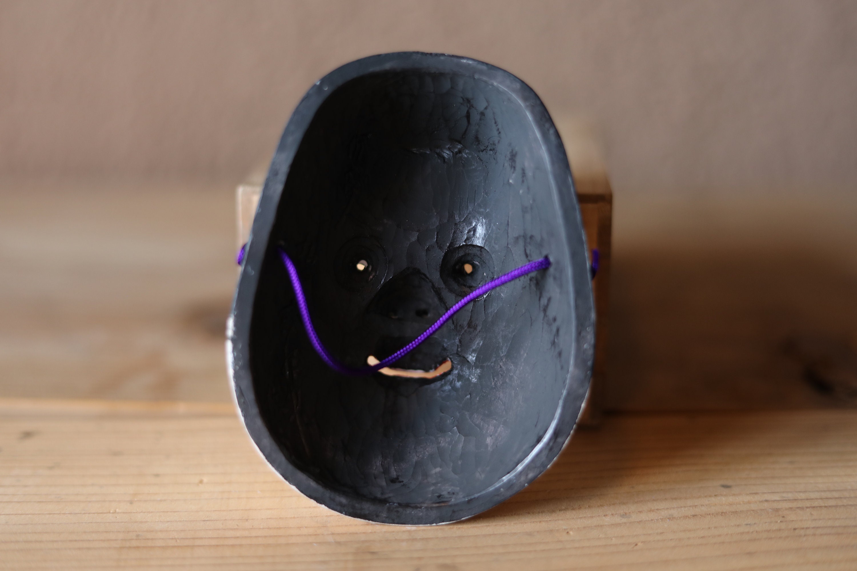 Japanese Vintage Small Noh Mask of お多福OTAFUKU OKAME Made
