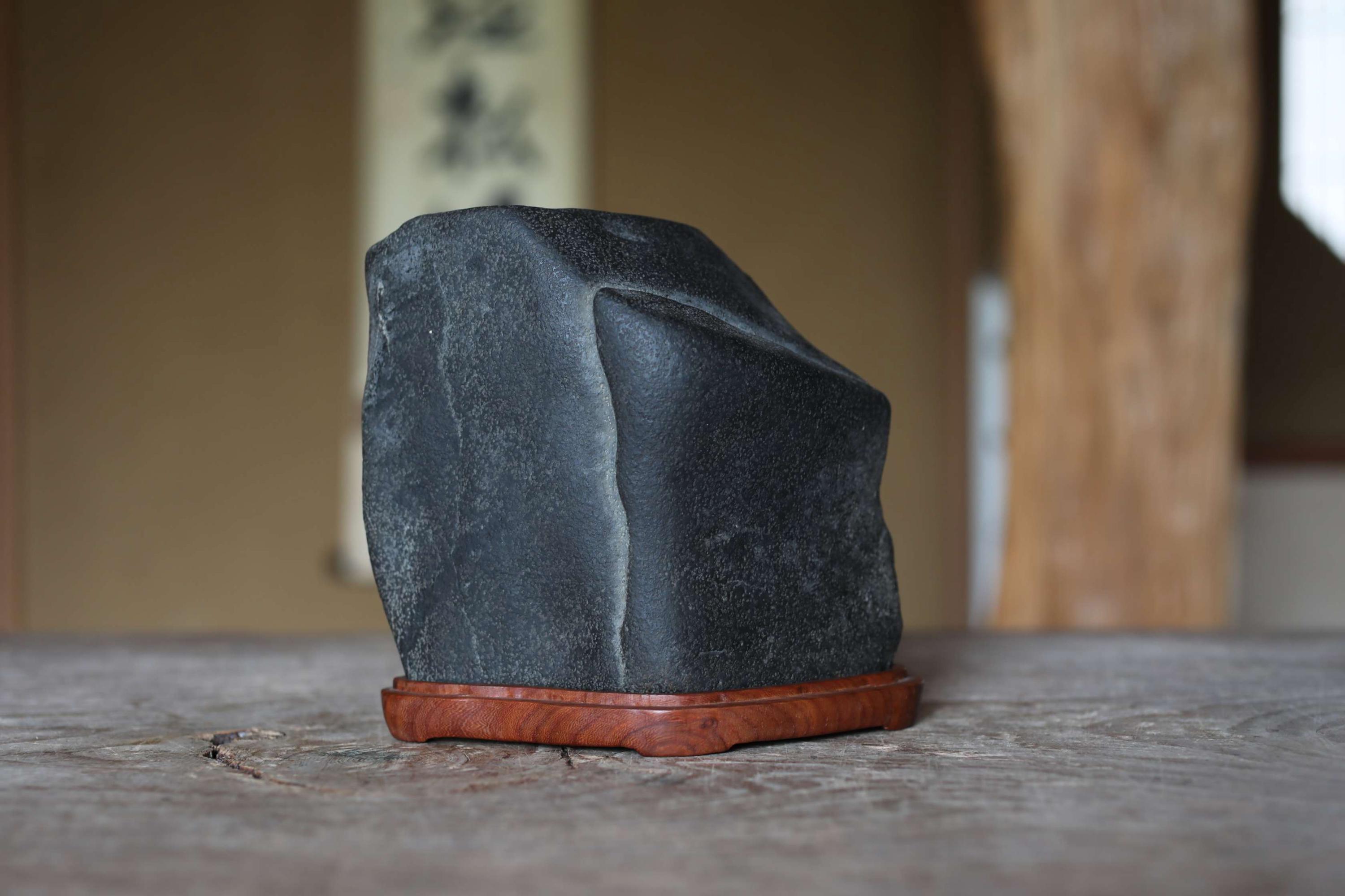 Suiseki- Japanese Seta-gawa Viewing Power Stone, Hand Carved