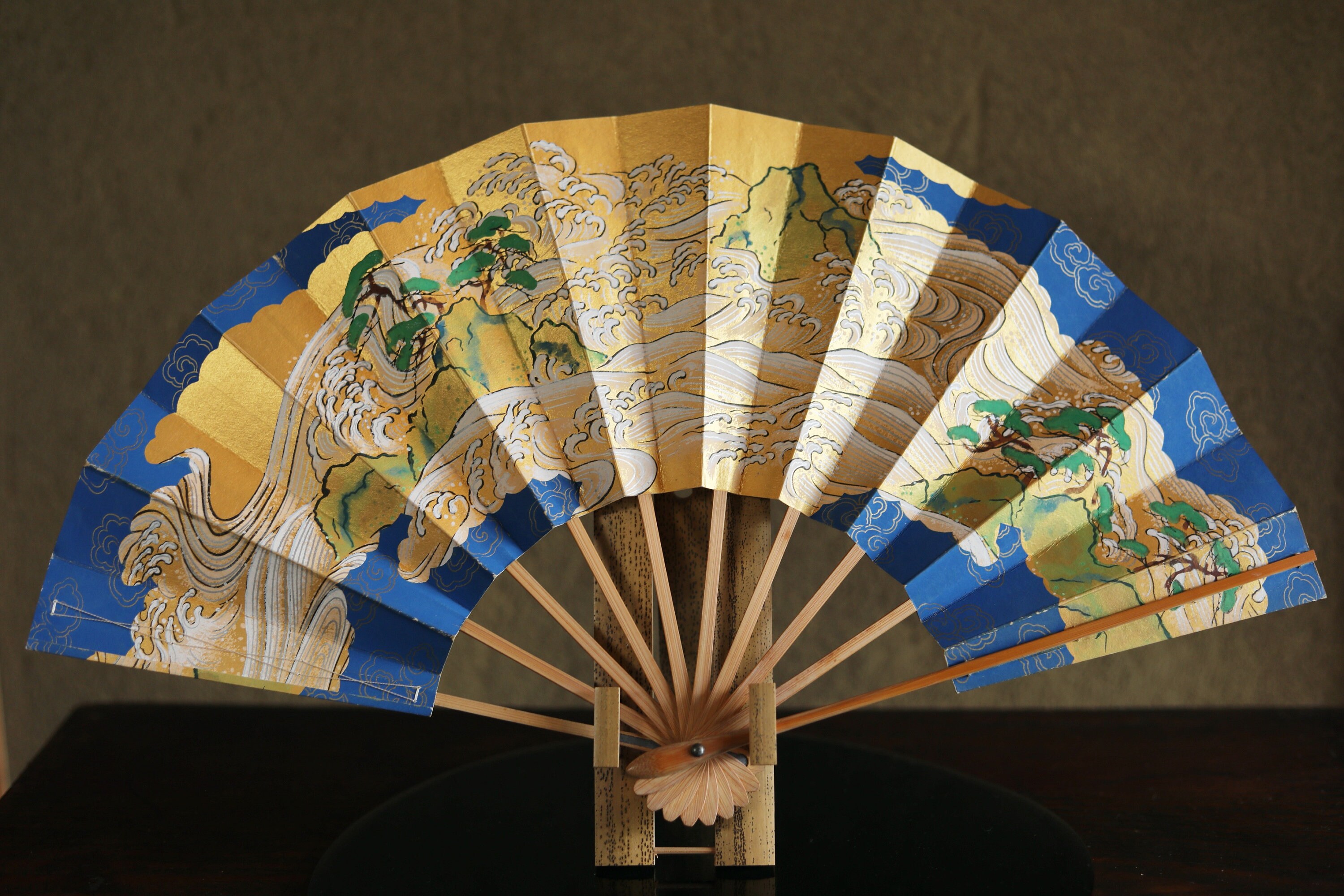 1Xjapanese Design Silk Handheld Folding Fan