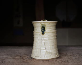 水指 - 銘入り蓋付き黄瀬戸壺（ヴィンテージ） - Etsy 日本