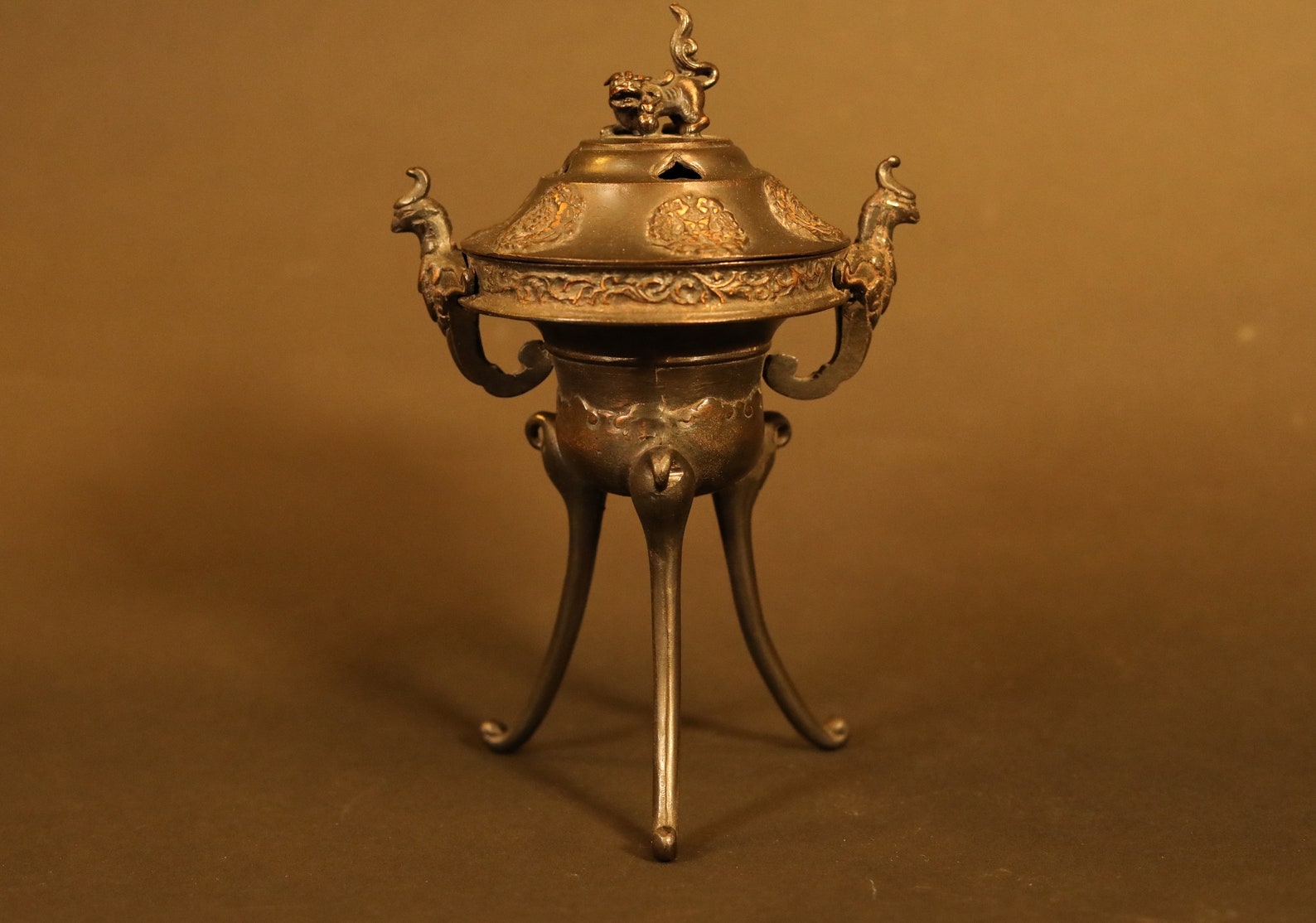 Japanese antique bronze incense burner from buddhist temple Etsy