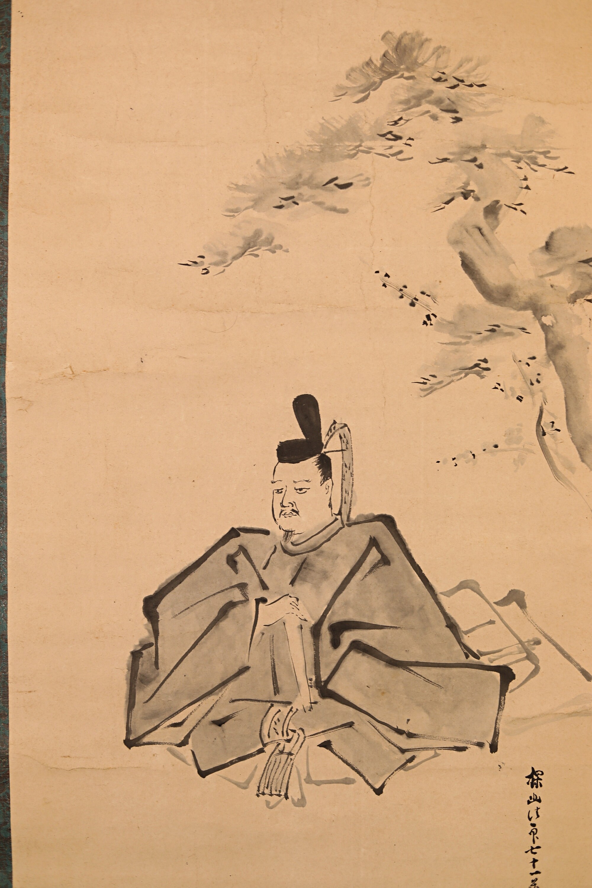 巻物絵画 - アンティークの日本の将軍の掛軸、水彩画、署名入り - Etsy