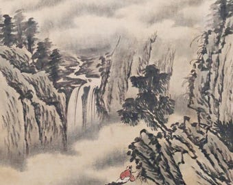 原　在照　水墨画風 掛軸 人物と自然 il_340x270.7586024798_1sdp.jpg