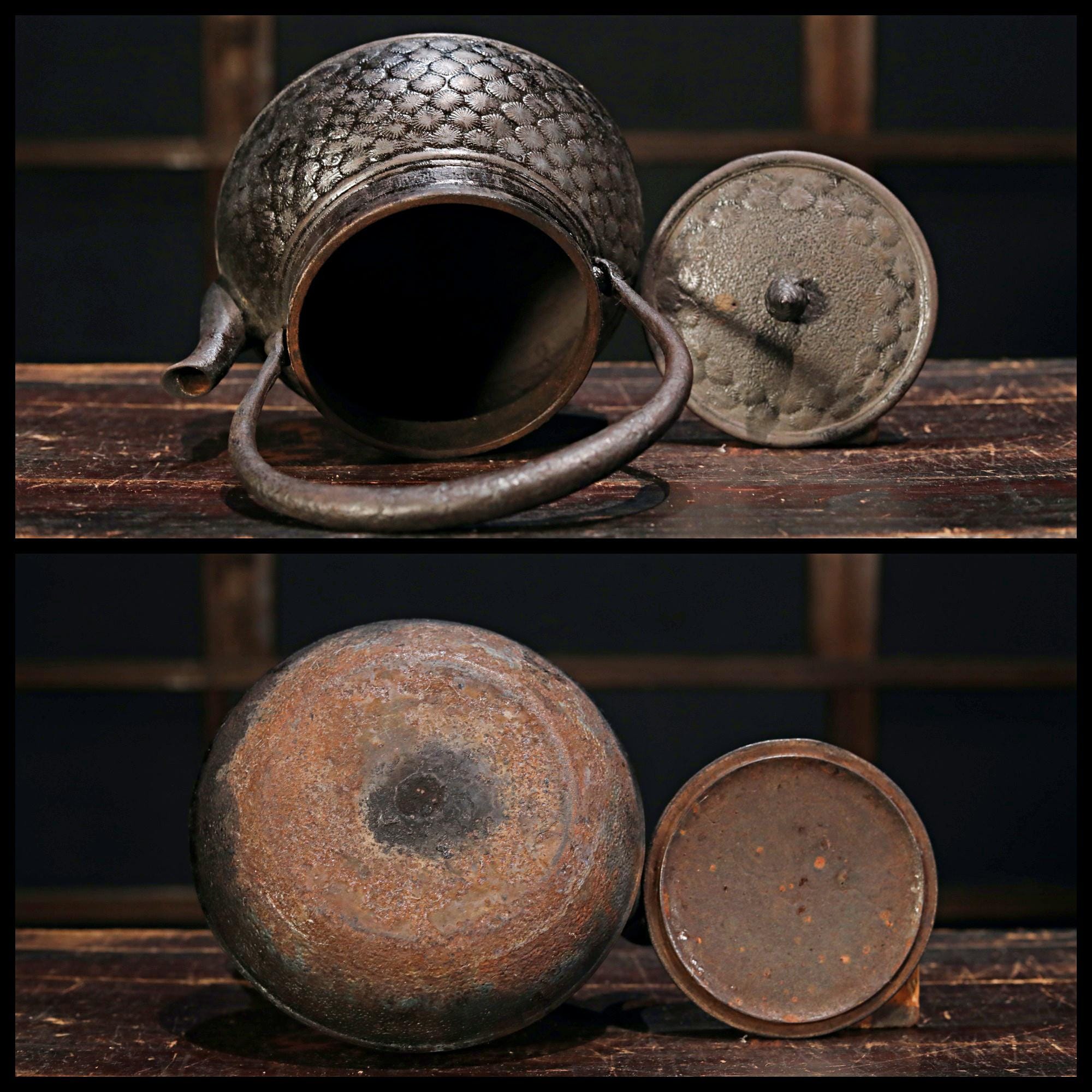 人気新品！ 松の木鉄瓶 手作りポット 工芸品 茶道具 湯沸かし 煎茶煮湯 D-180 人気新品！ 松の木鉄瓶 手作りポット 工芸品 茶道具 湯沸かし 煎茶煮湯