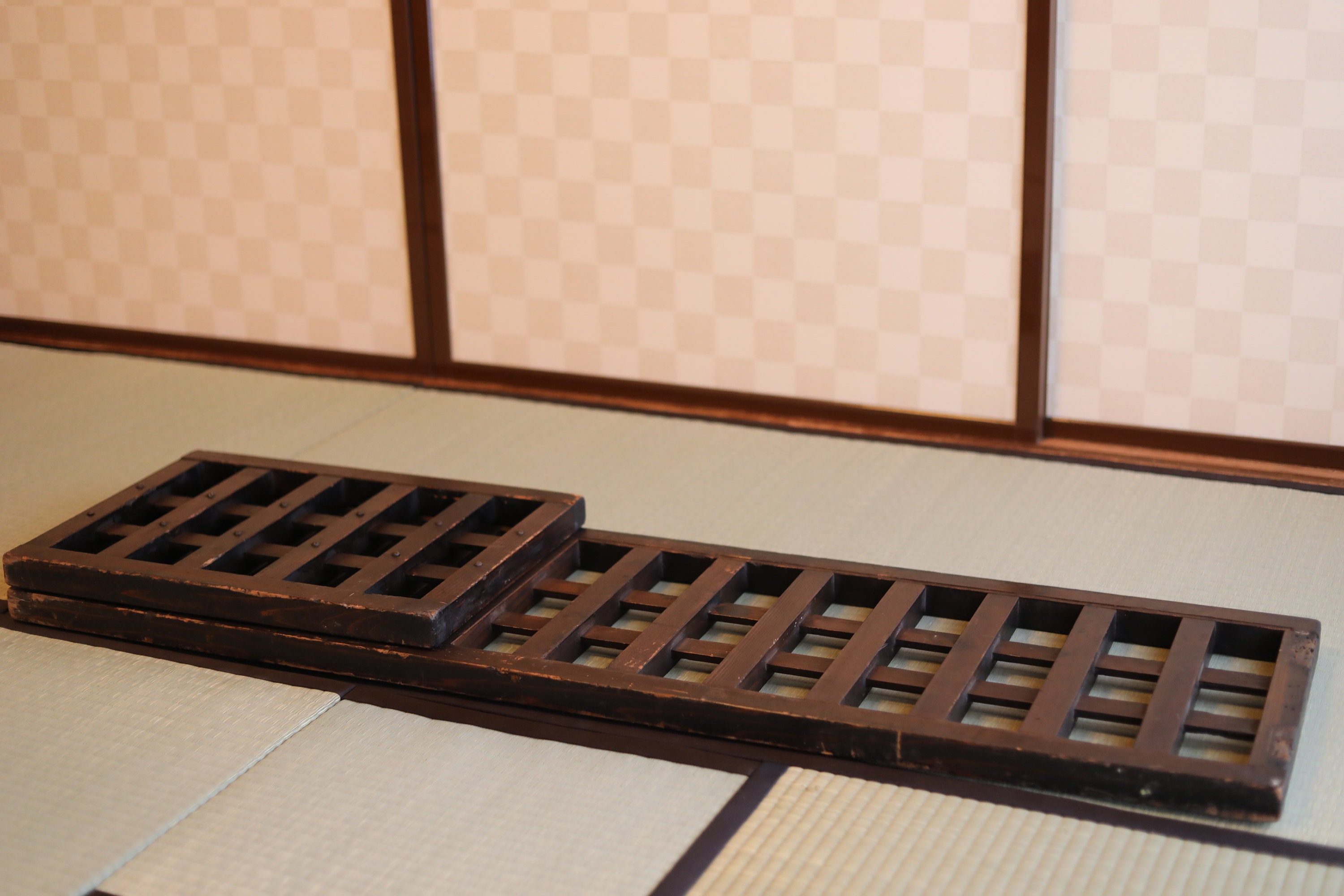 江戸時代の木製格子衝立屏風 - Etsy 日本