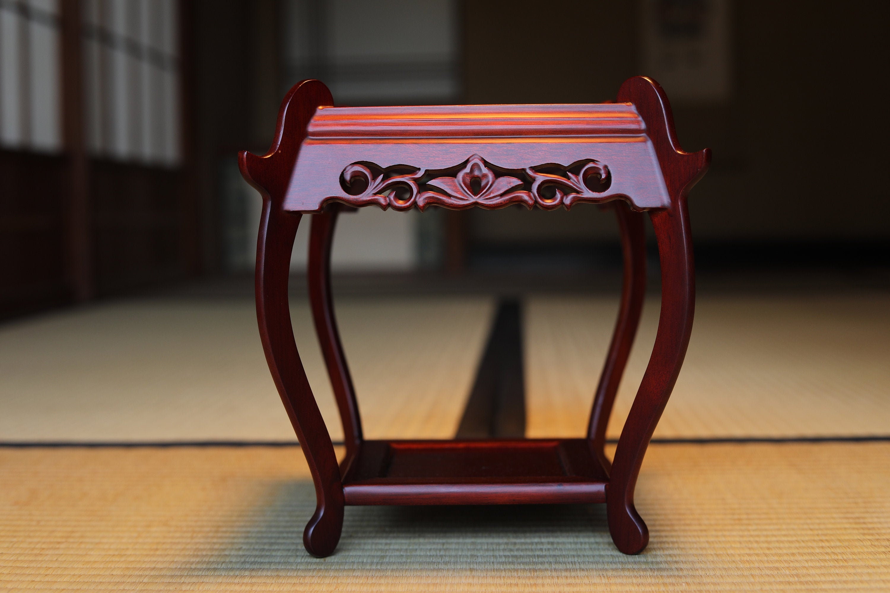 Wooden pedestal Decoration Bonsai Stand Japanese antiques Etsy