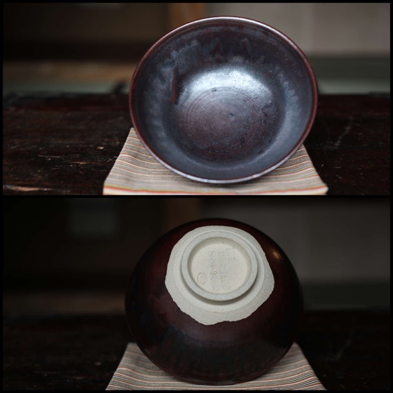 アンティーク高取焼抹茶碗、銘入り茶道陶器、箱付き - Etsy 日本