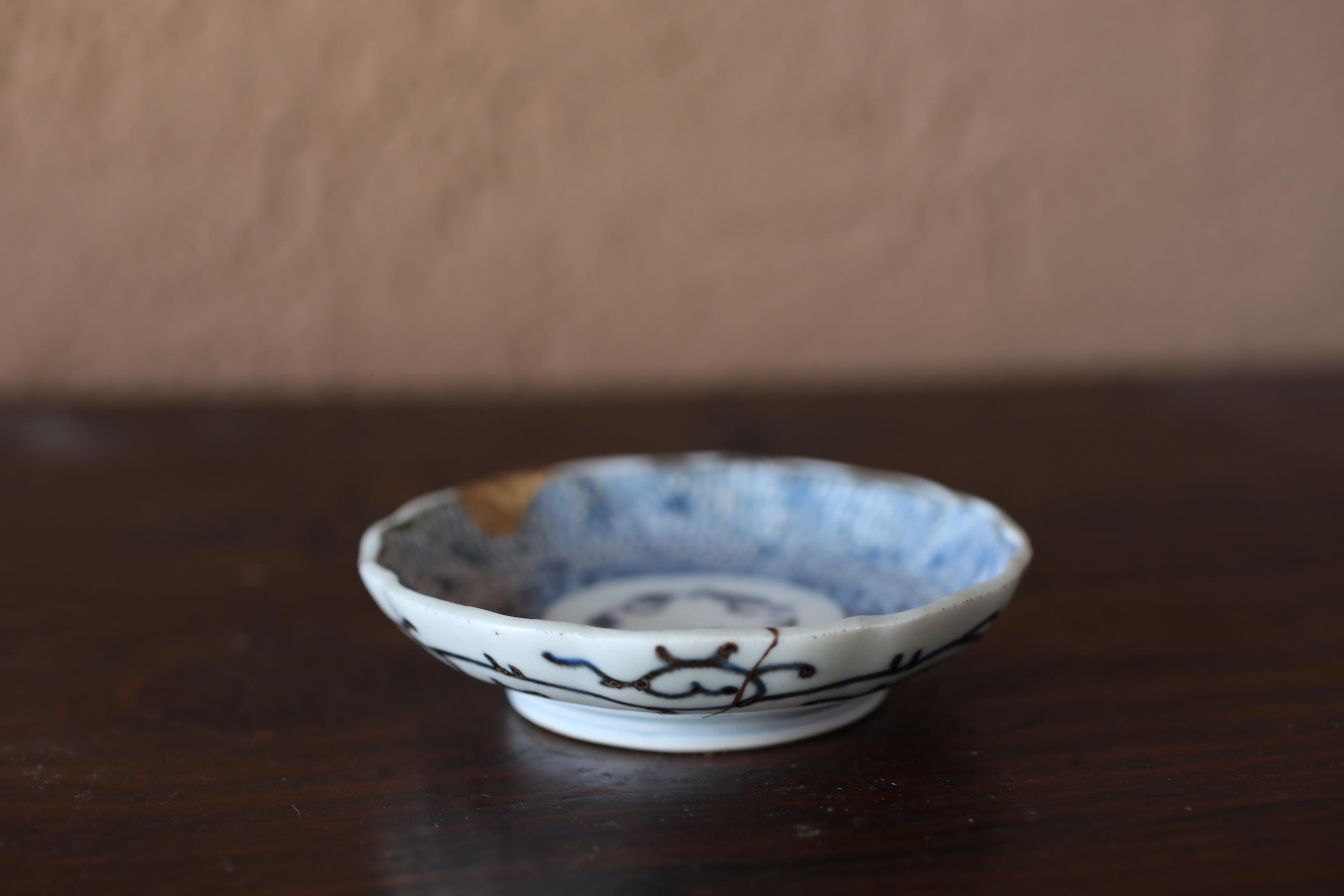 アンティーク江戸時代 和磁器皿 金継ぎ修理 染付皿 - Etsy 日本