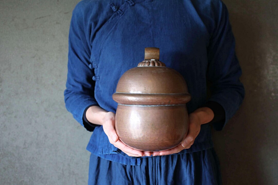 Suzu Bell- Shinto Japanese Antique Bronze Shrine, Handcrafted