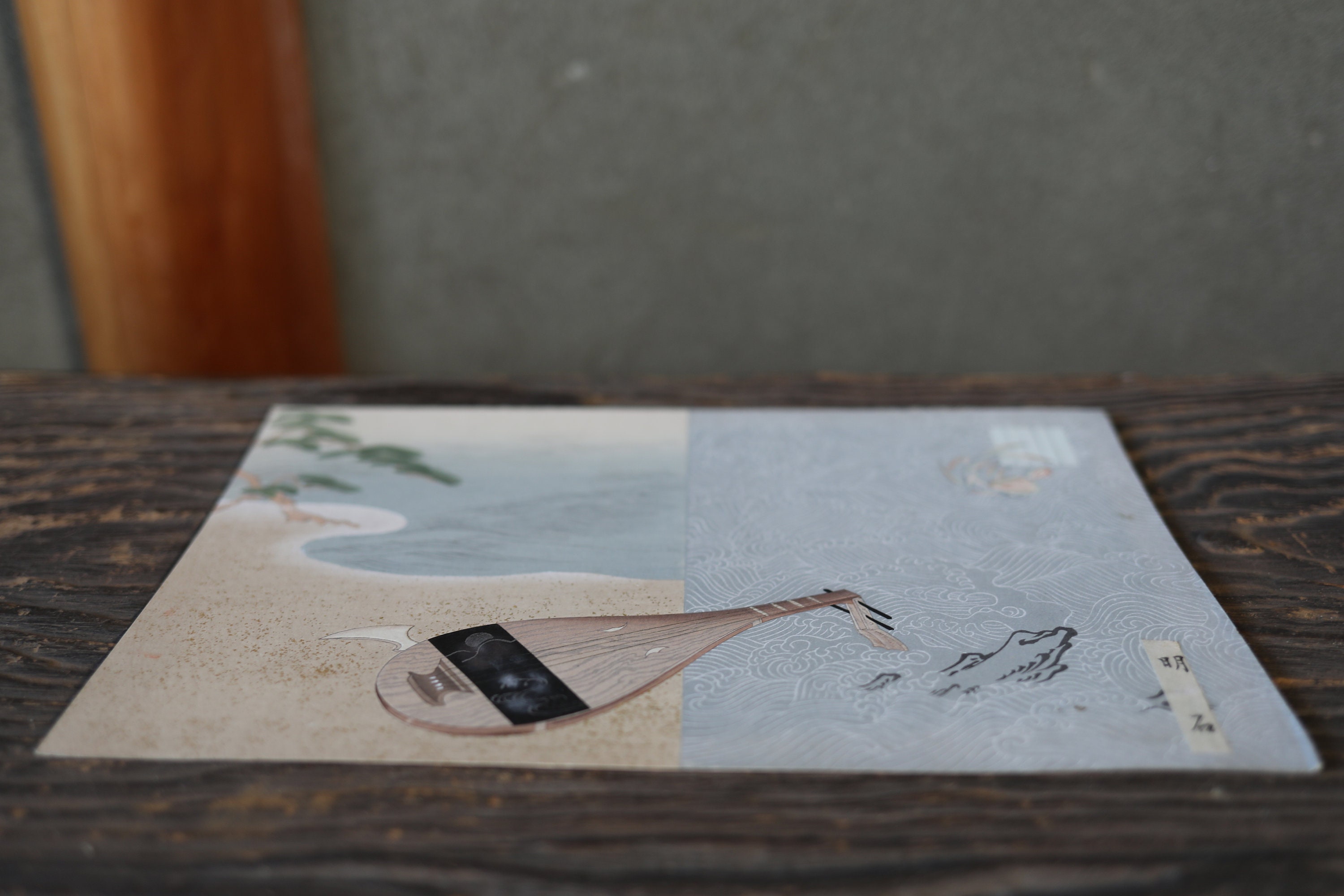 Japanese Vintage Hand Paint and Block Printing Art of Tale