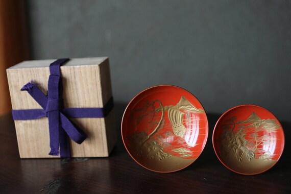 jincup Urushi Red ISETAN  ESSENCE限定） Japanese Lacquerware, Urushi Sake Cup, Hagi - Red | OrientalSouls.com