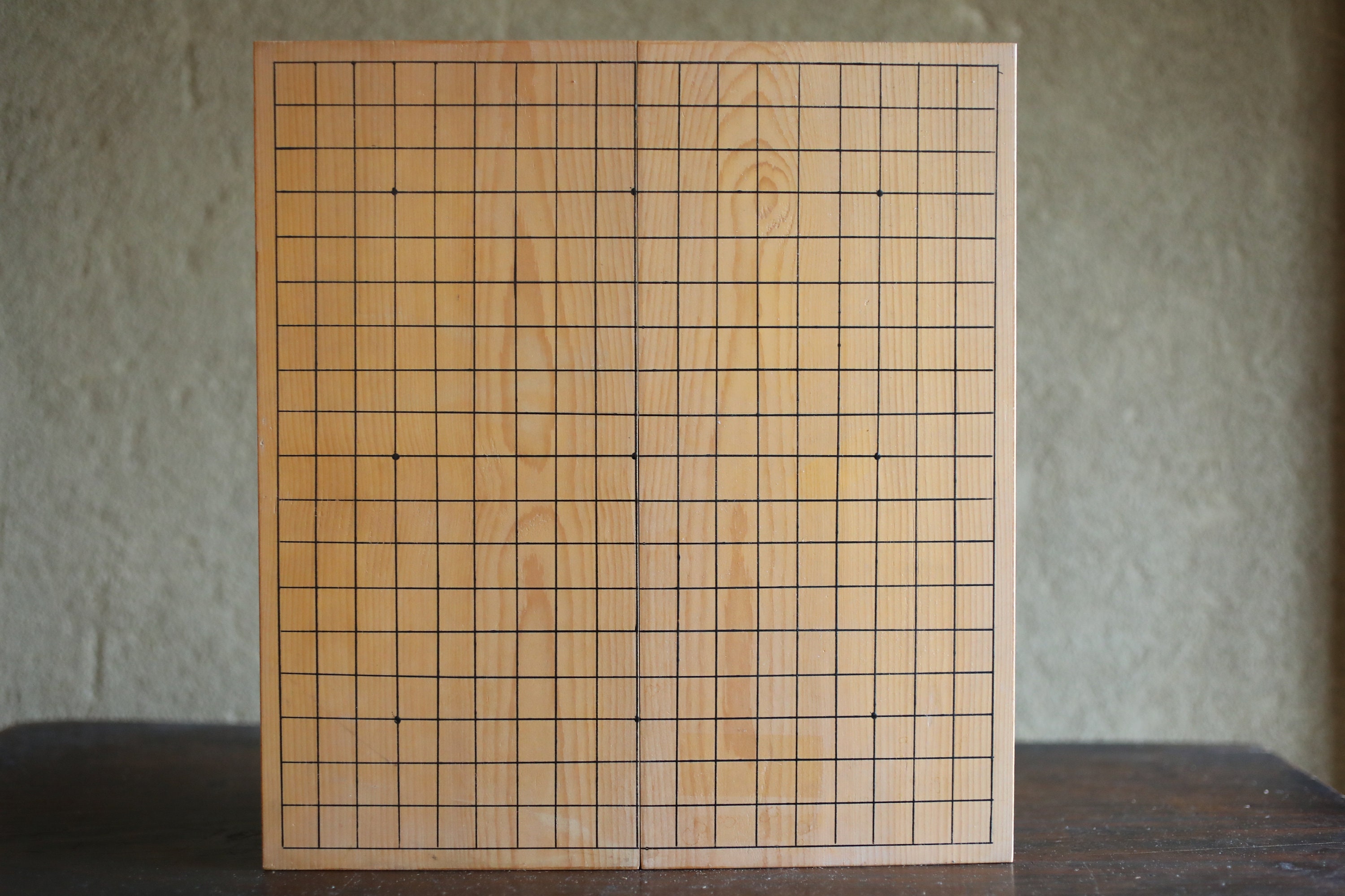 Folding Wood Go Board Game Set With Stone, Japanese Igo (12.5x11