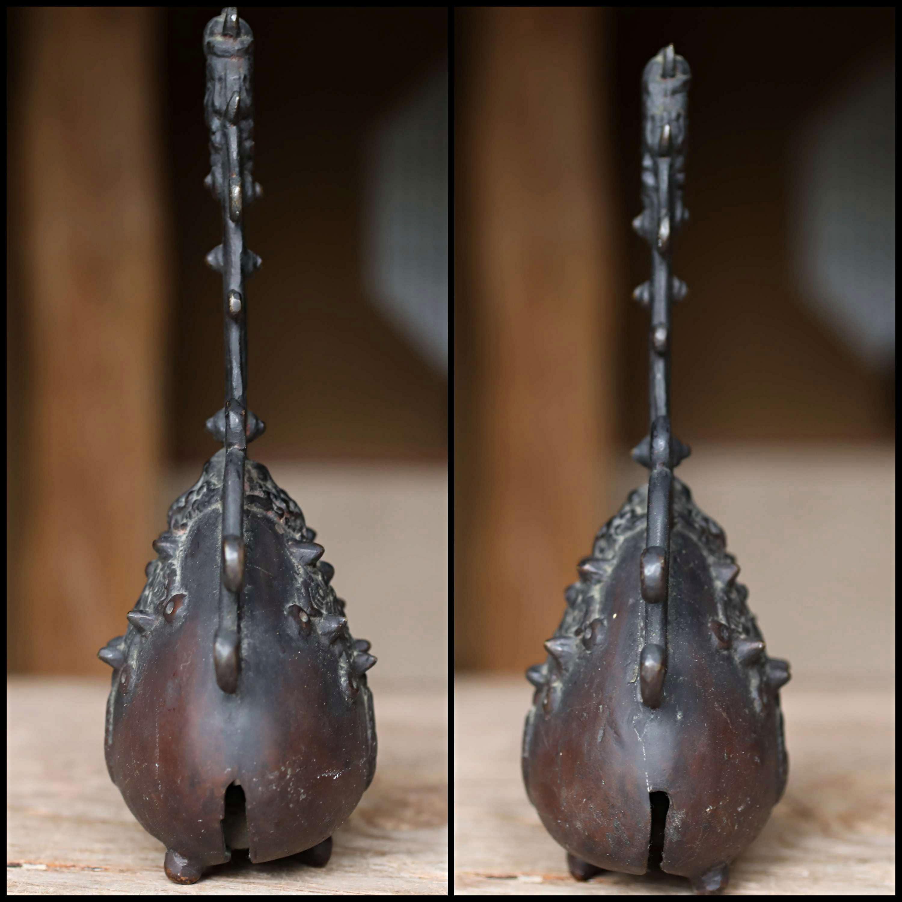 鐘 - アンティーク 日本製 青銅製 仏像 魔術師デザイン 茶道用 1800
