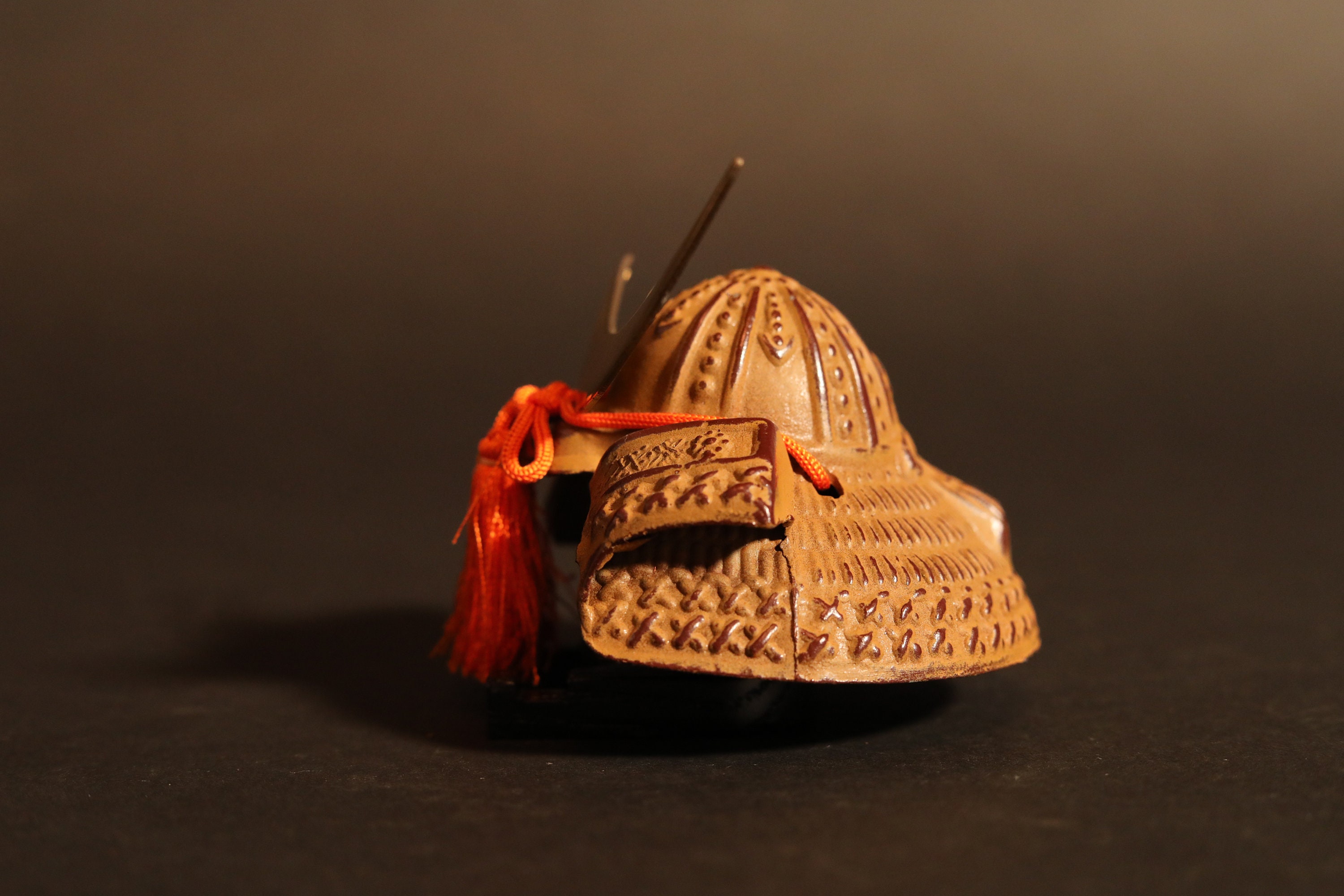 Japanese Small SAMURAI Helmet Cast Iron Miniature Figurine of Etsy UK