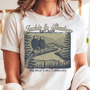 Koszulka unisex Jackie and Shadow Eagles, koszulka Big Bear Lake Bald Eagles, prezent dla miłośnika przyrody, koszulka dla entuzjastów dzikiej przyrody, transmisja wideo z Bald Eagles