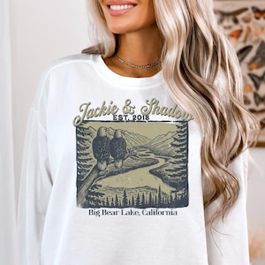 Jackie and Shadow Comfort Colors Bluza z okrągłym dekoltem - Big Bear Bald Eagles, Unisex Bald Eagles Bluza, Uroczy sweter, Big Bear