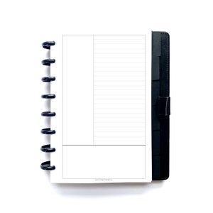 Cornell Notes Printed Planner Insert - Half Letter Junior- HP Mini, HP Classic, A5, Personal