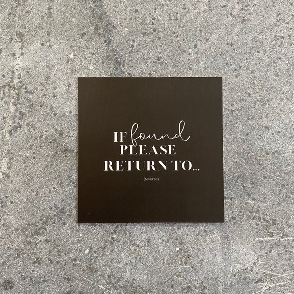 If Lost Please Return to Card - Etsy
