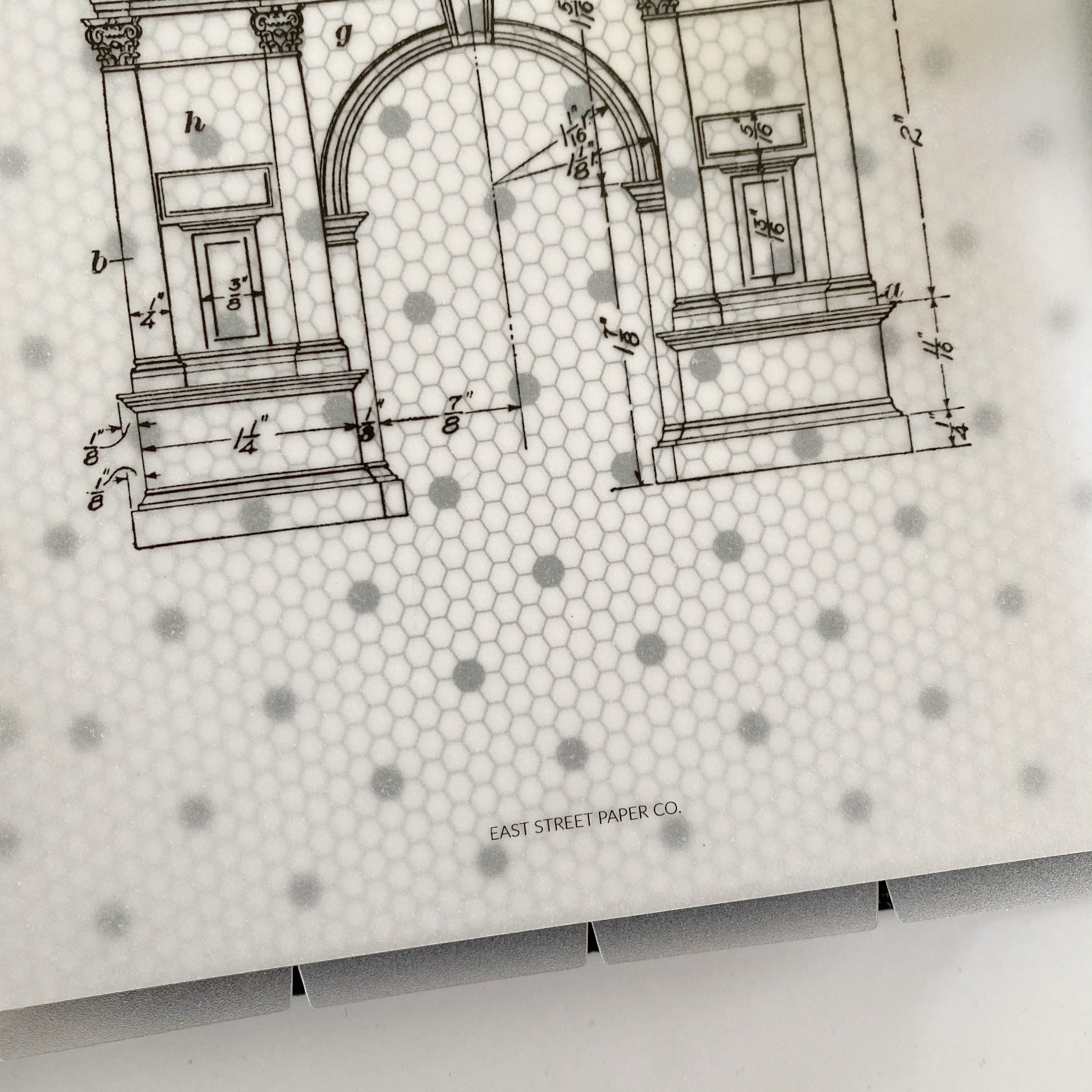 Vintage Architectural Diagram Vellum Dashboard Minimal Etsy
