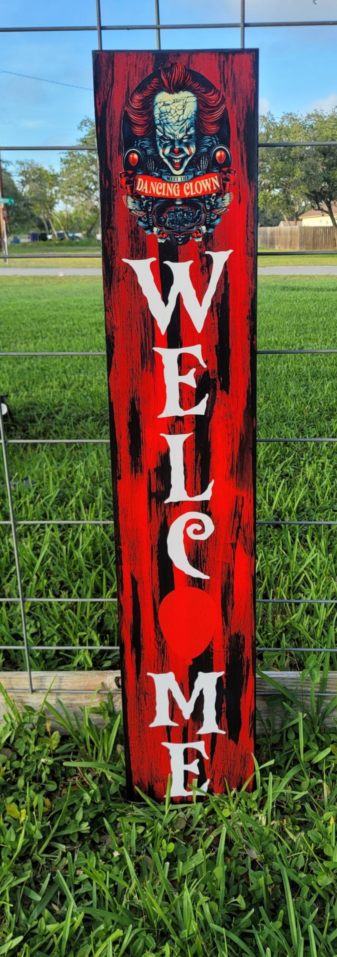 It Porch Leaner 4ft Sign Halloween Porch Sign Witch Sign Etsy