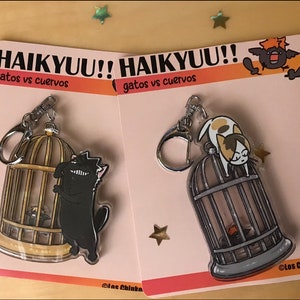 Shaker Keychain HQ Cats vs Crows