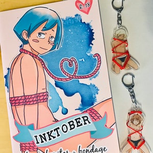 bondage boy keychain & book