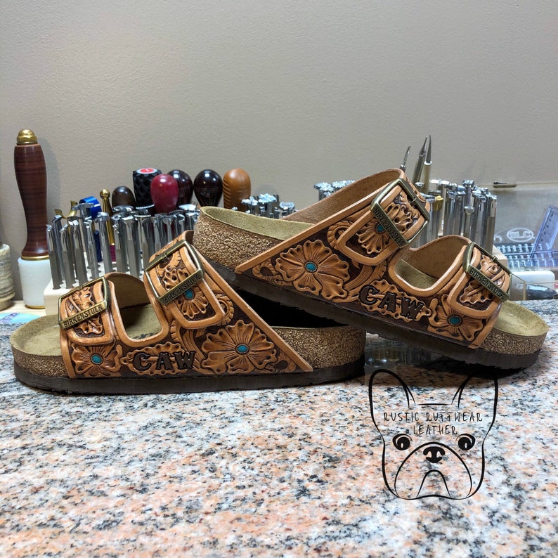 hand tooled birkenstocks