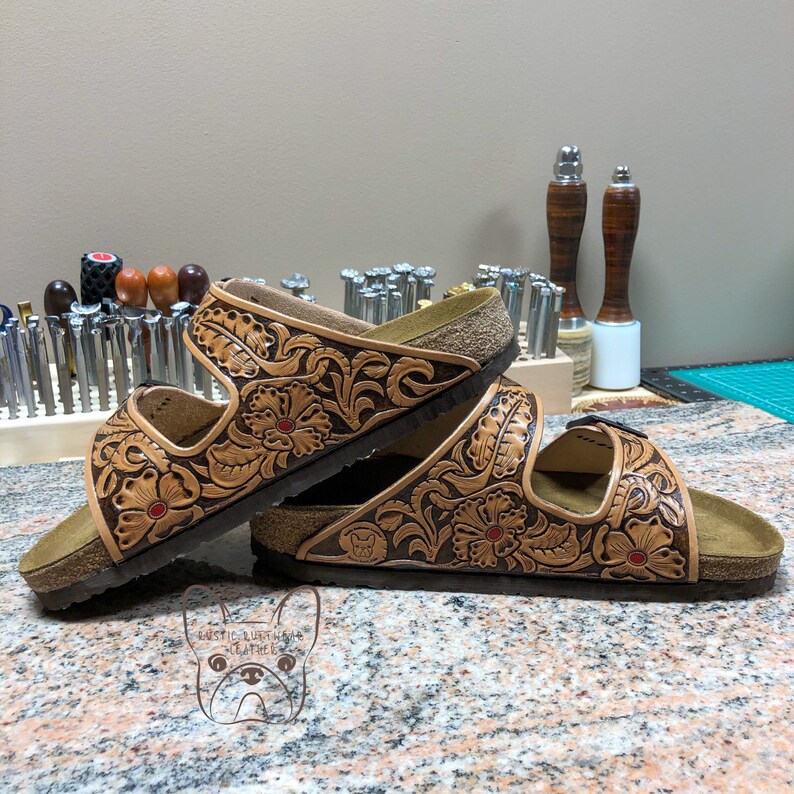 hand tooled birkenstocks