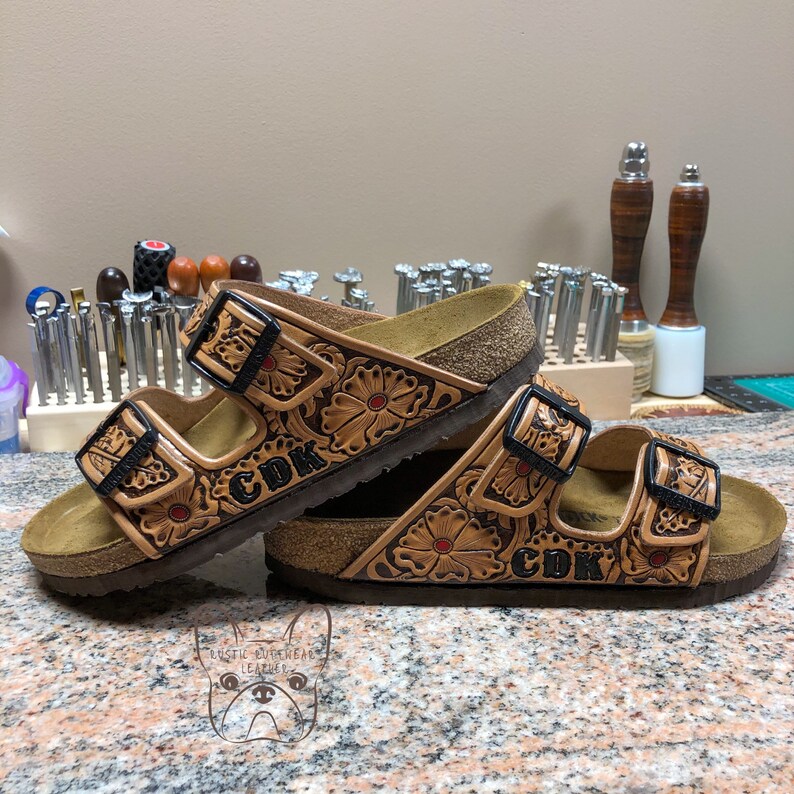 hand tooled birkenstocks