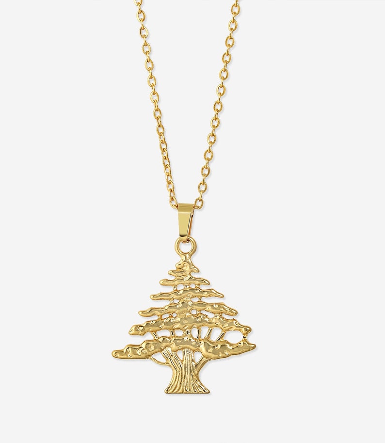 Lebanon Cedar Tree Necklace GOLD / SILVER Etsy Canada