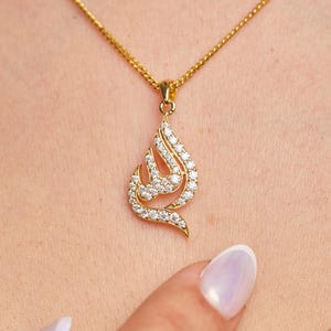 Allah Necklace 18K GOLD / 925 STERLING SILVER Islamic Jewelry | Islam Pendant | Necklace for Women and Men