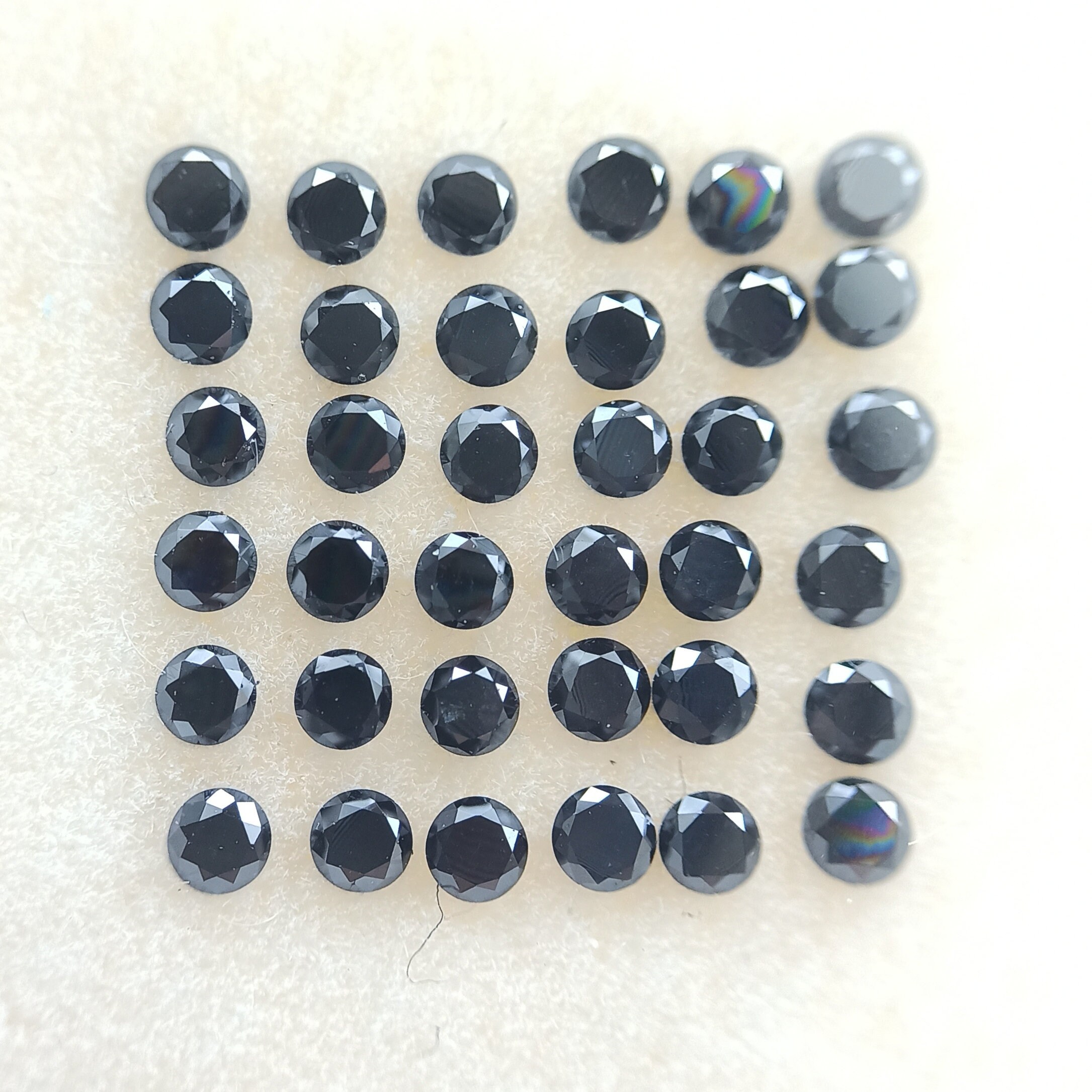 10 Pcs 1.00mm Natural Loose Black Diamonds Treated Diamond Etsy UK