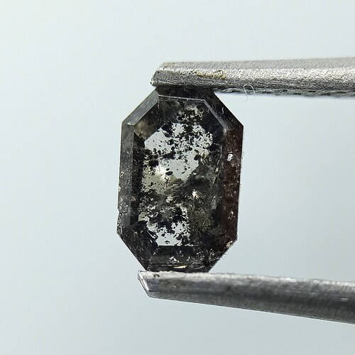 0.36 CT Natural Loose Salt shops and pepper Diamonds Emerald shape rose cut diamond Solitaire Diamond Brilliant Diamond Polished diamond