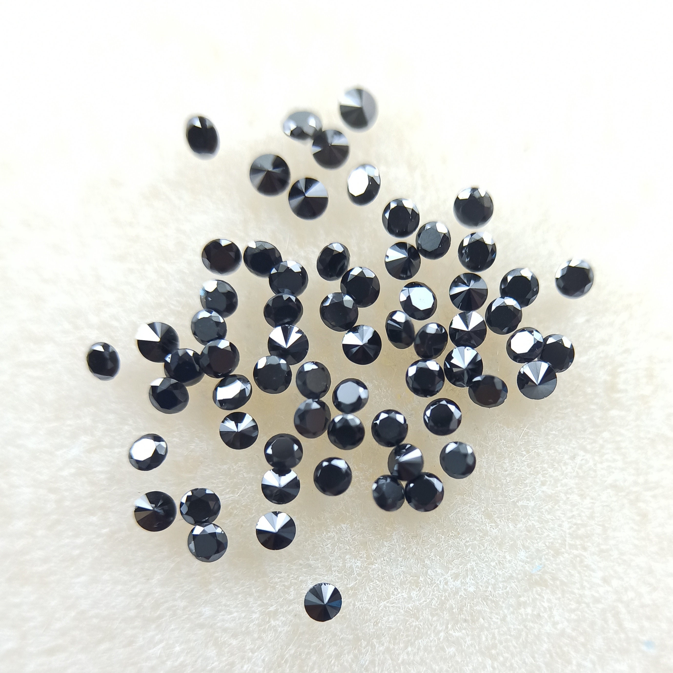 10 Pcs 1.00mm Natural Loose Black Diamonds Treated Diamond Etsy UK