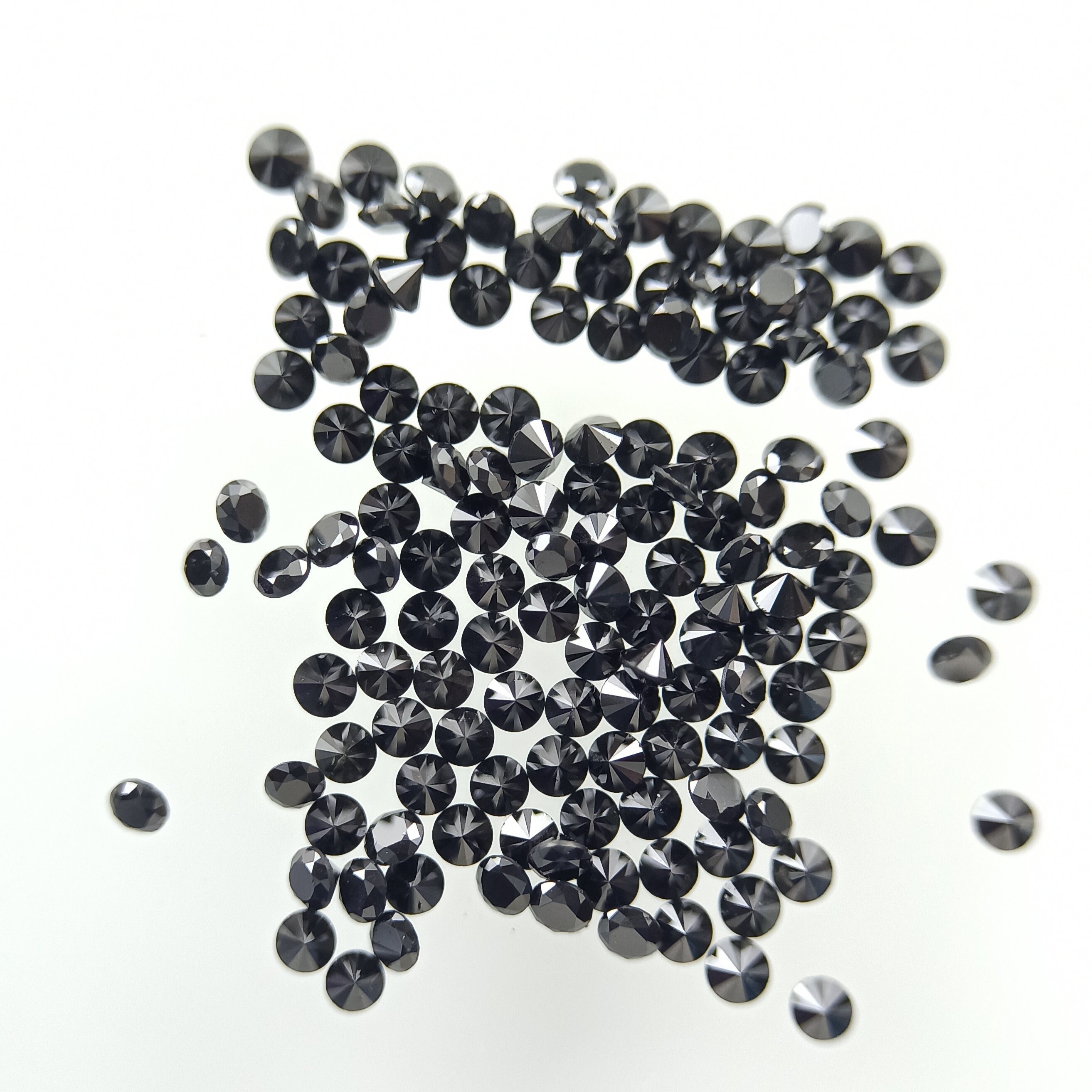10 Pcs 1.00mm Natural Loose Black Diamonds Treated Diamond Etsy UK