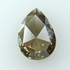 0.36 CT Pear Rose Cut Diamond: Natural Loose Polished Diamond (5.60x4.10mm)