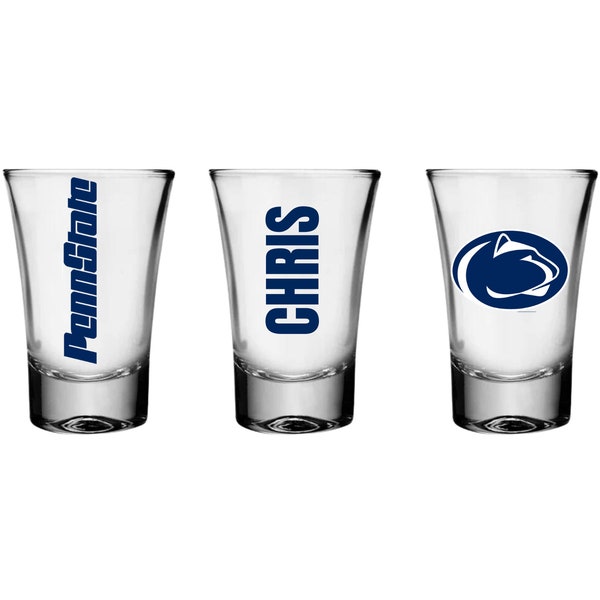 Personalized College Shot Glasses