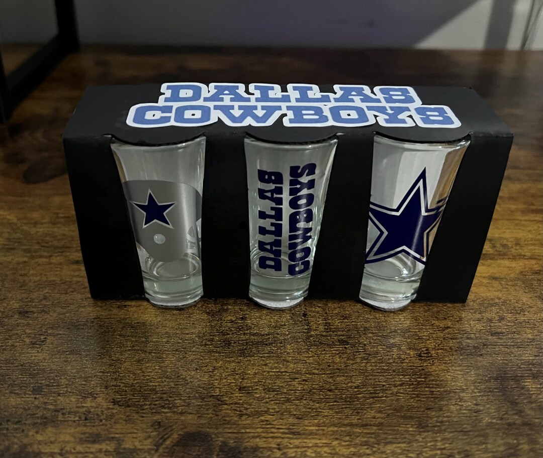 Dallas Cowboys Shot Glasses Etsy