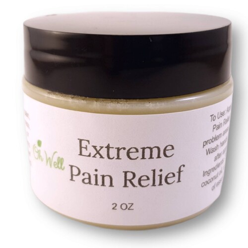 Powerful 100 Natural Pain Relief Cream With Hemp Seed Oil Etsy