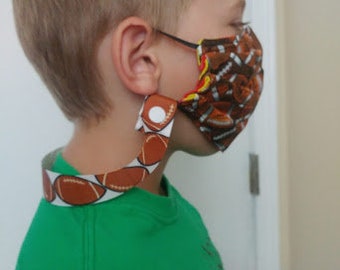 Lanyard Mask Saver w/Snaps for Adults & kids, Mask Holder, Mask Necklace, Never lose your mask, Great for School, Made in USA