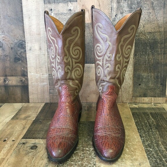 J Chisholm USA Vintage Cowboy Boots Men’s 9.5 D - image 6
