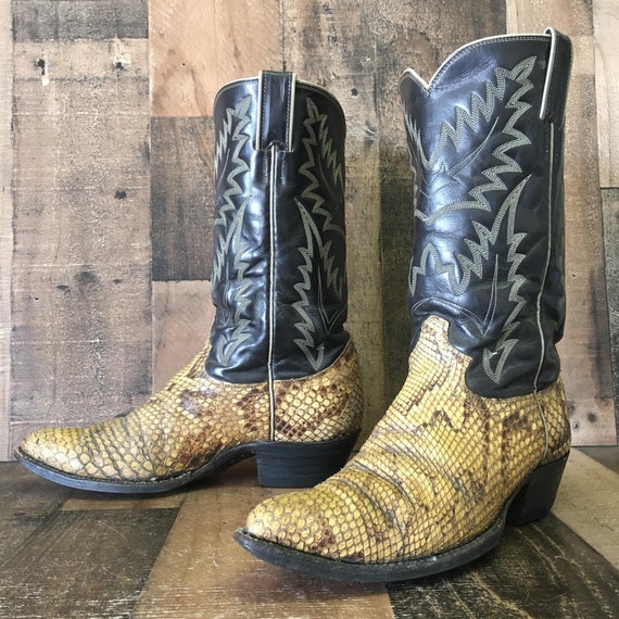 justin snake skin boots
