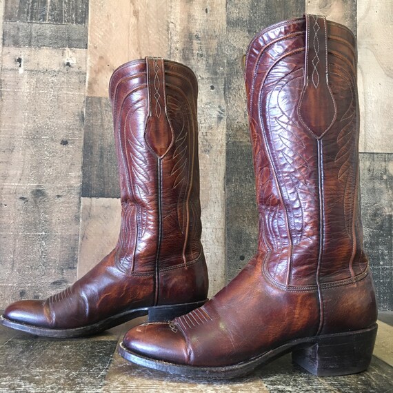 Lucchese San Antonio Vtg Cowboy Boots 