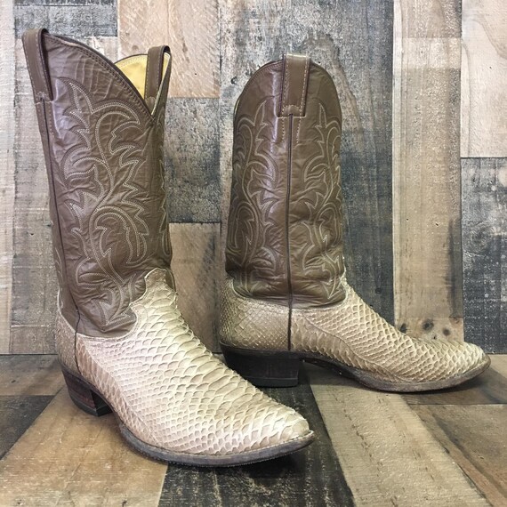 justin snake skin boots