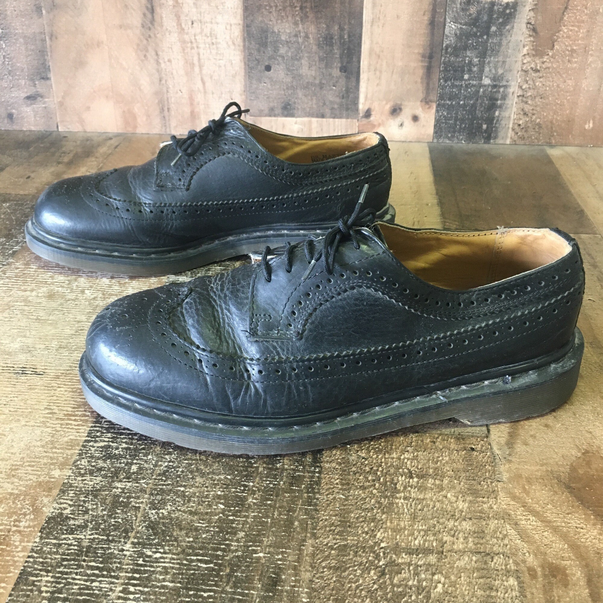 Dr Doc Martens England 3989/42 Wingtip Brogue Oxford Shoes - Etsy Australia
