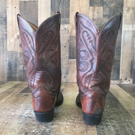Tony Lama 6584 Vintage Classic Brown Cowboy Boots… - image 8